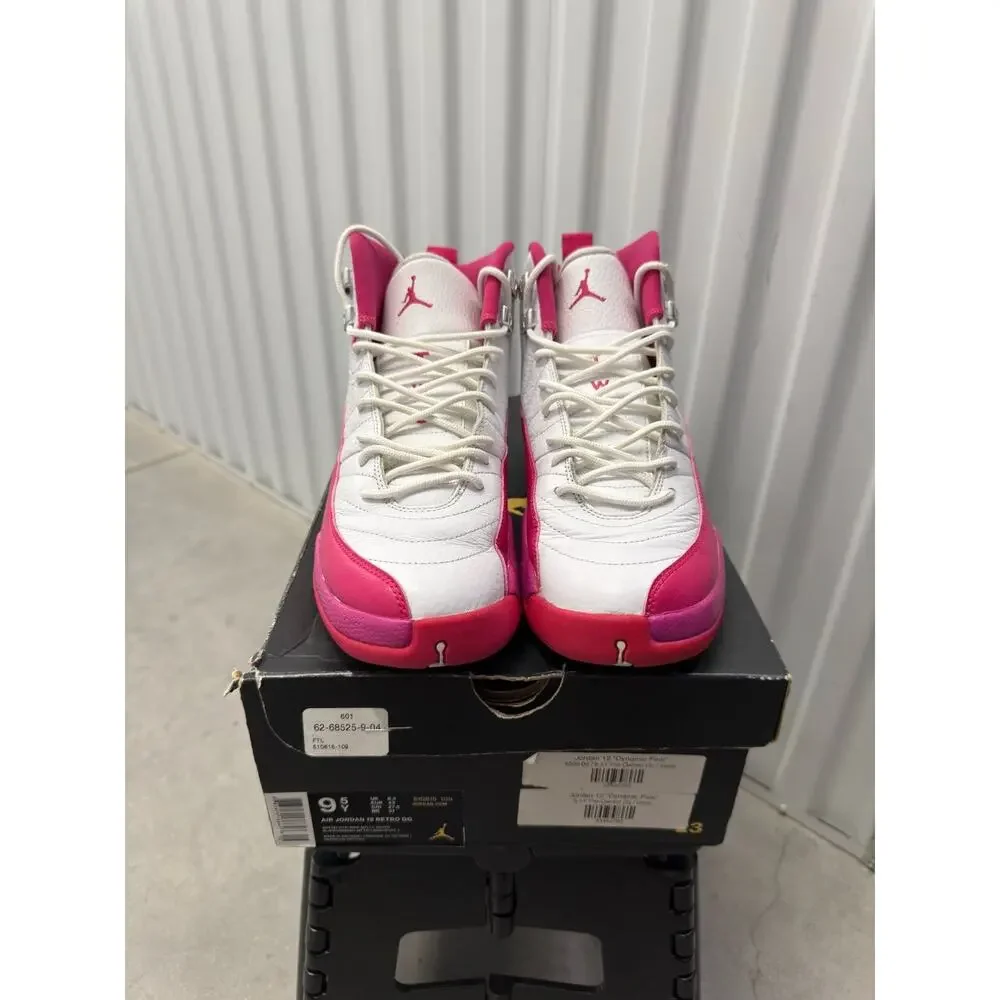 Nike Air Jordan 12 valentine's day white vivid Size 9.5 Men's - 510815-109